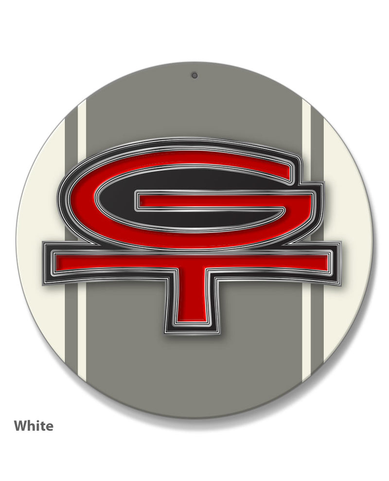 Ford GT Emblem from 1965 Round Aluminum Sign