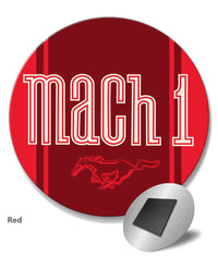 Ford Mustang Mach 1 Emblem Round Fridge Magnet