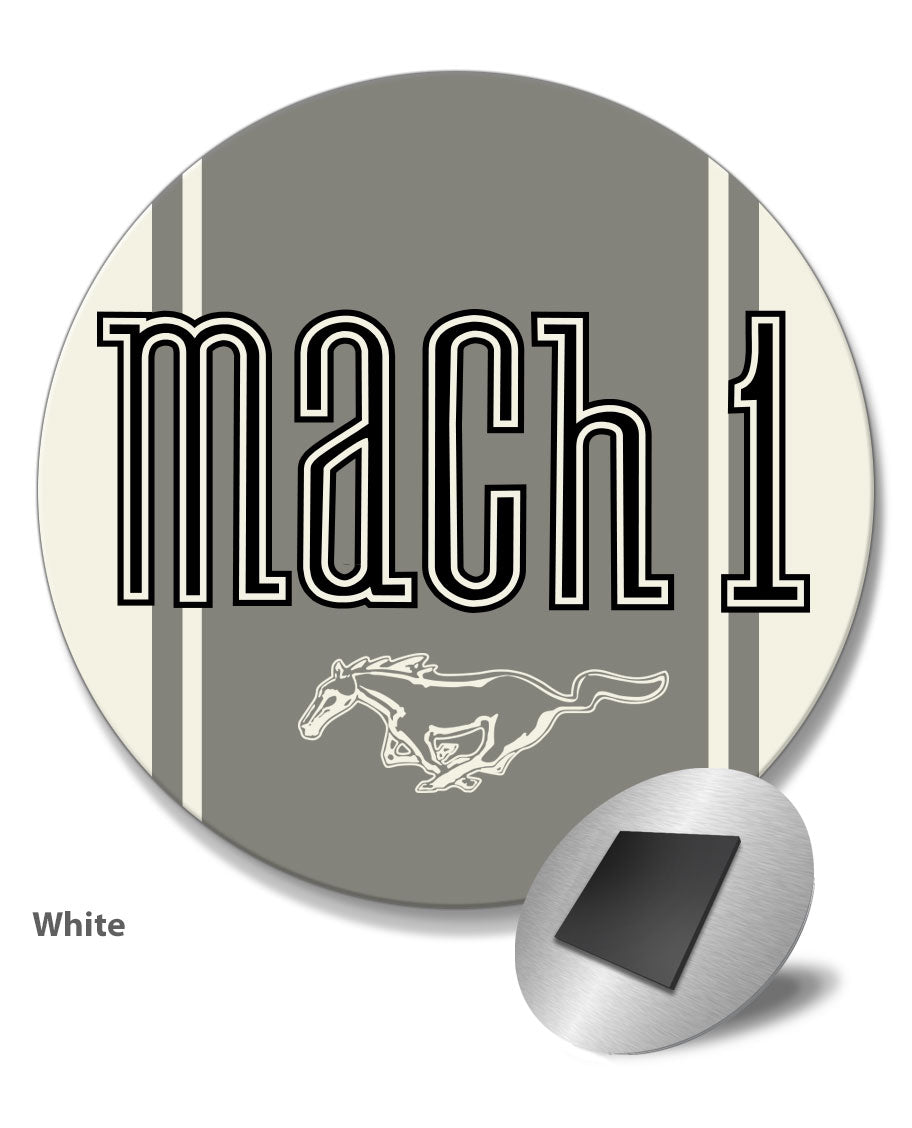 Ford Mustang Mach 1 Emblem Round Fridge Magnet – Legend Lines