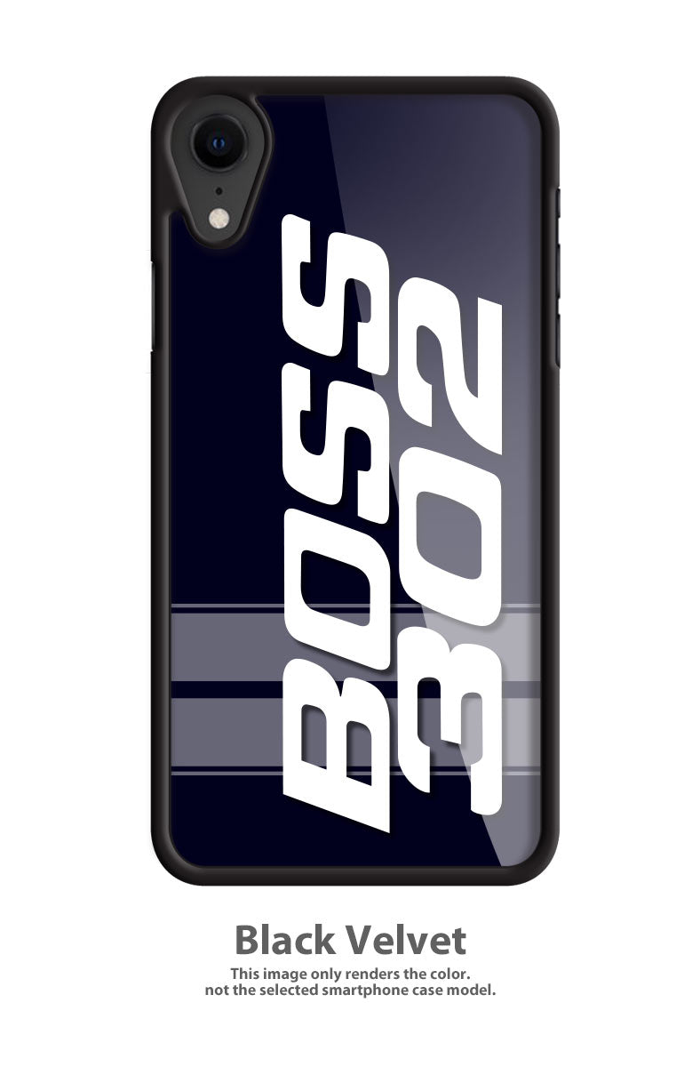 BOSS 302 c.i. V8 Engine Emblem 1969 - 1970 Smartphone Case - Racing Stripes - Emblem