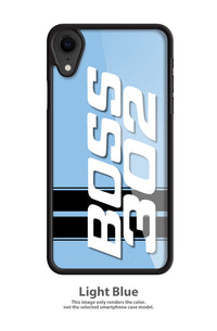 BOSS 302 c.i. V8 Engine Emblem 1969 - 1970 Smartphone Case - Racing Stripes - Emblem