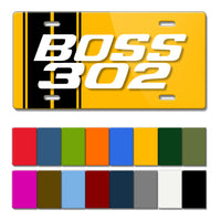 BOSS 302 c.i. V8 Engine Emblem 1969 - 1970 Novelty License Plate