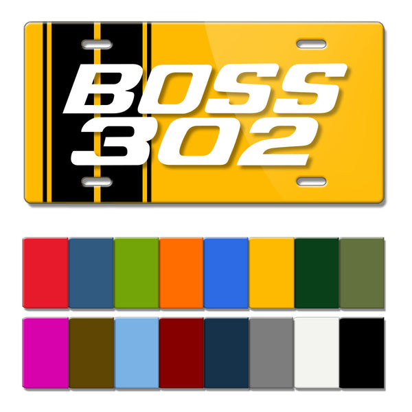BOSS 302 c.i. V8 Engine Emblem 1969 - 1970 Novelty License Plate ...