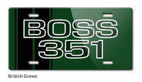 BOSS 351 c.i. V8 Engine Emblem 1971 Novelty License Plate