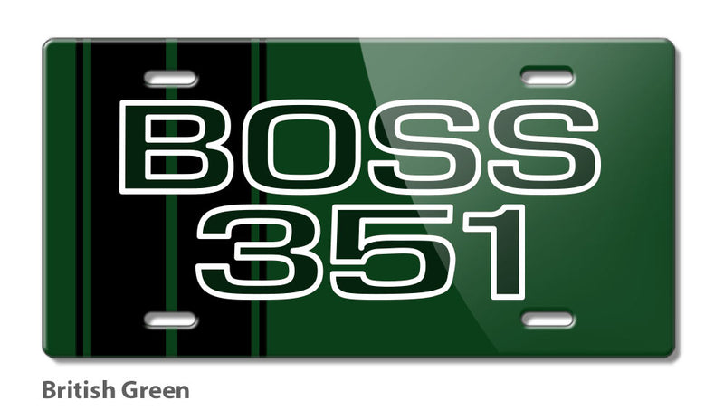 BOSS 351 c.i. V8 Engine Emblem 1971 Novelty License Plate