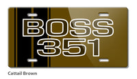 BOSS 351 c.i. V8 Engine Emblem 1971 Novelty License Plate