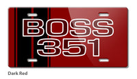 BOSS 351 c.i. V8 Engine Emblem 1971 Novelty License Plate