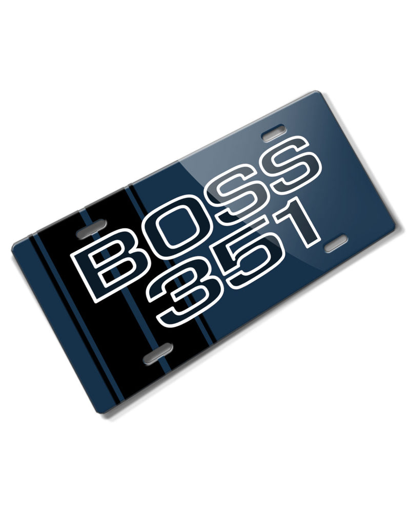 BOSS 351 c.i. V8 Engine Emblem 1971 Novelty License Plate