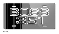 BOSS 351 c.i. V8 Engine Emblem 1971 Novelty License Plate