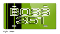 BOSS 351 c.i. V8 Engine Emblem 1971 Novelty License Plate