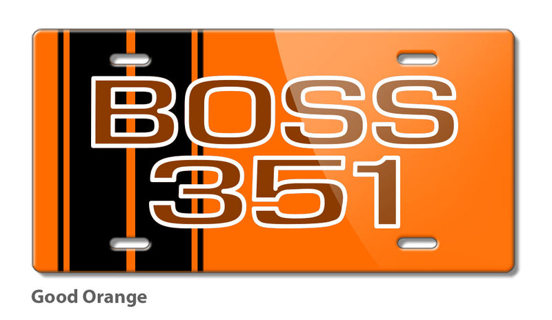 BOSS 351 c.i. V8 Engine Emblem 1971 Novelty License Plate