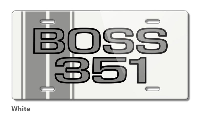 BOSS 351 c.i. V8 Engine Emblem 1971 Novelty License Plate