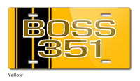 BOSS 351 c.i. V8 Engine Emblem 1971 Novelty License Plate