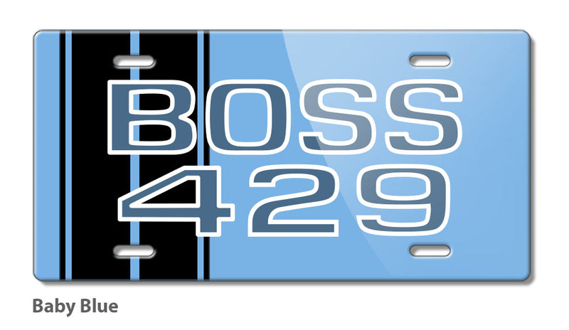 BOSS 429 c.i. V8 Engine Emblem 1969 - 1970 Novelty License Plate