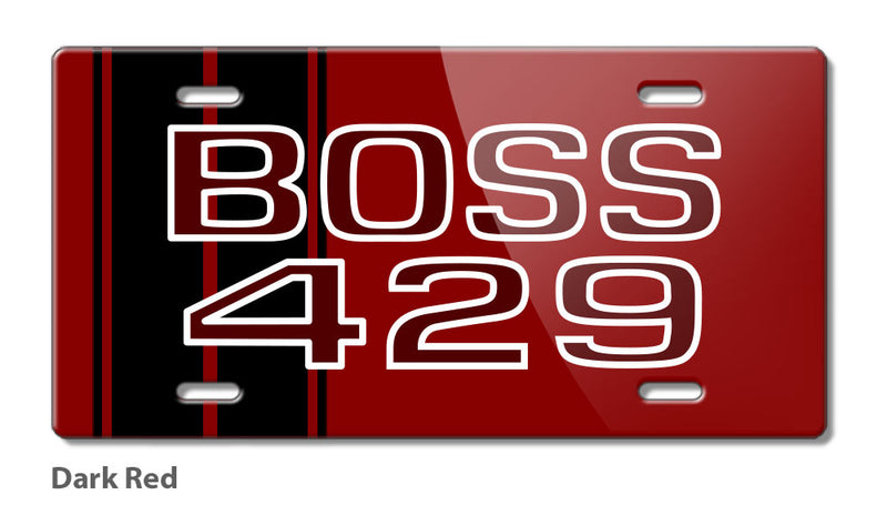 BOSS 429 c.i. V8 Engine Emblem 1969 - 1970 Novelty License Plate