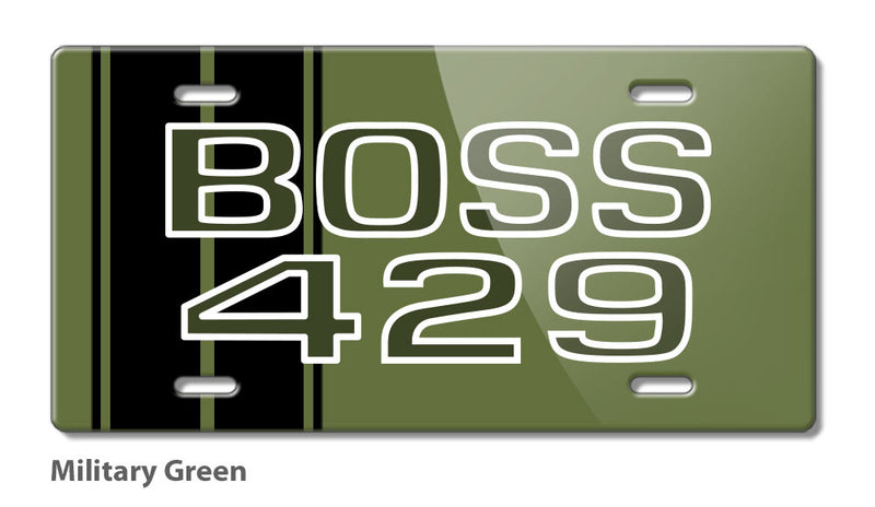 BOSS 429 c.i. V8 Engine Emblem 1969 - 1970 Novelty License Plate Test