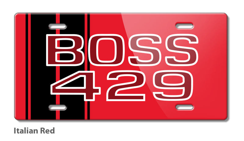 BOSS 429 c.i. V8 Engine Emblem 1969 - 1970 Novelty License Plate