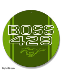 BOSS 429 c.i. V8 Engine Emblem 1969 - 1970 Round Aluminum Sign