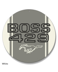 BOSS 429 c.i. V8 Engine Emblem 1969 - 1970 Round Aluminum Sign