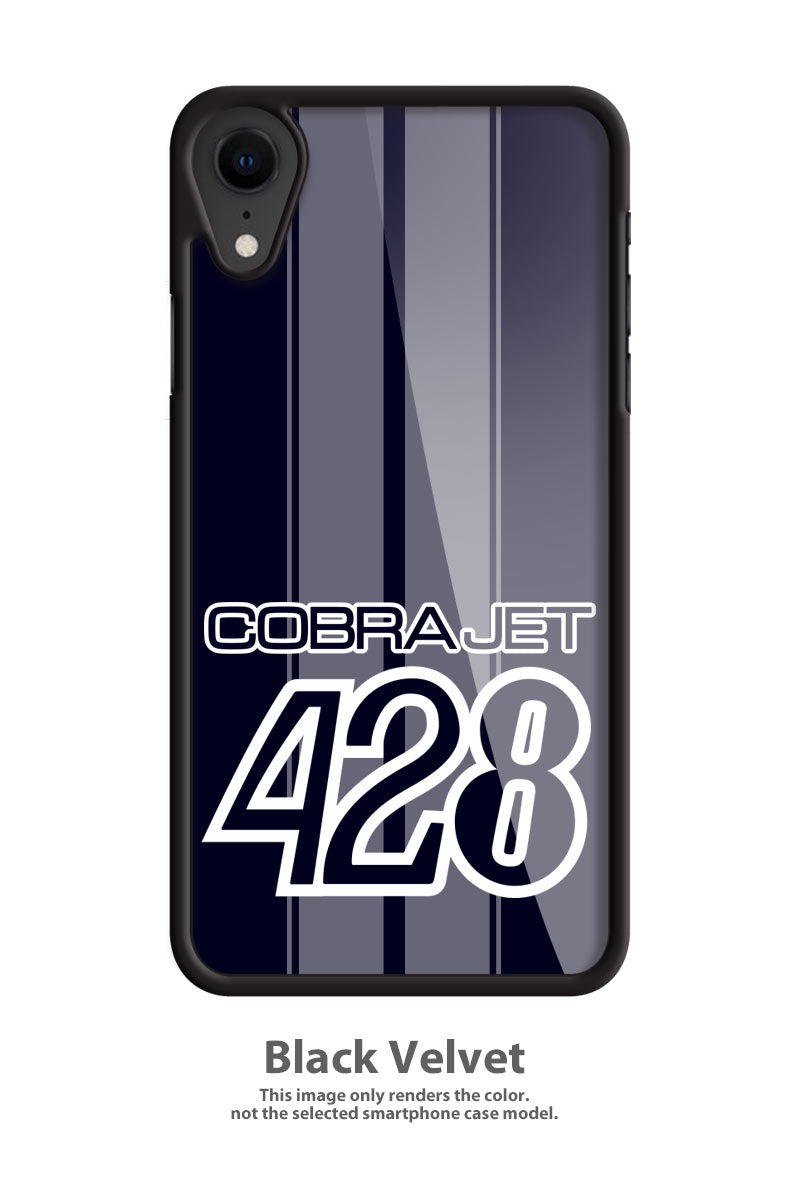 Cobra Jet 428 c.i. V8 Engine Emblem 1968 - 1970 Smartphone Case - Racing Stripes - Emblem