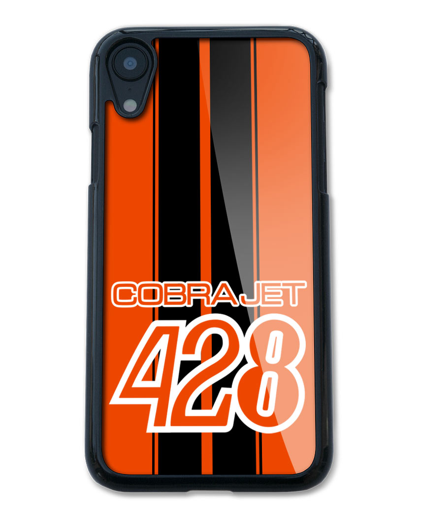 Cobra Jet 428 c.i. V8 Engine Emblem 1968 - 1970 Smartphone Case - Racing Stripes - Emblem