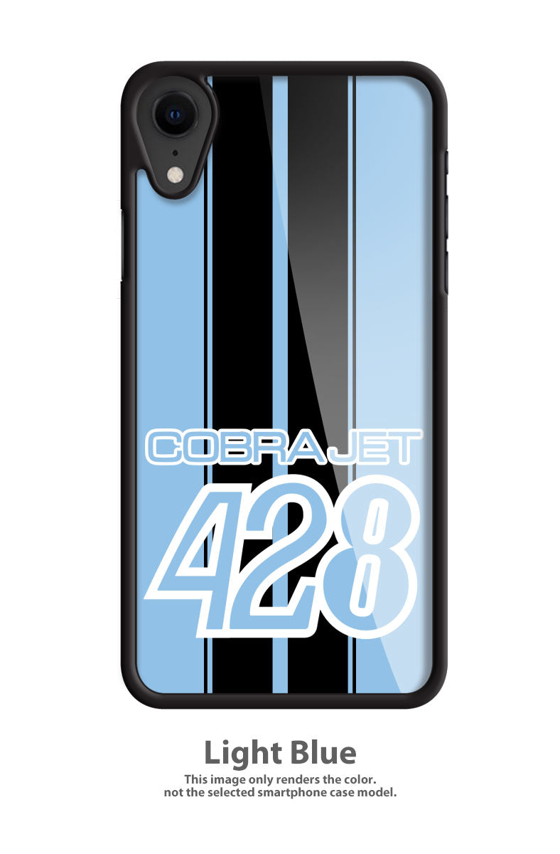 Cobra Jet 428 c.i. V8 Engine Emblem 1968 - 1970 Smartphone Case - Racing Stripes - Emblem