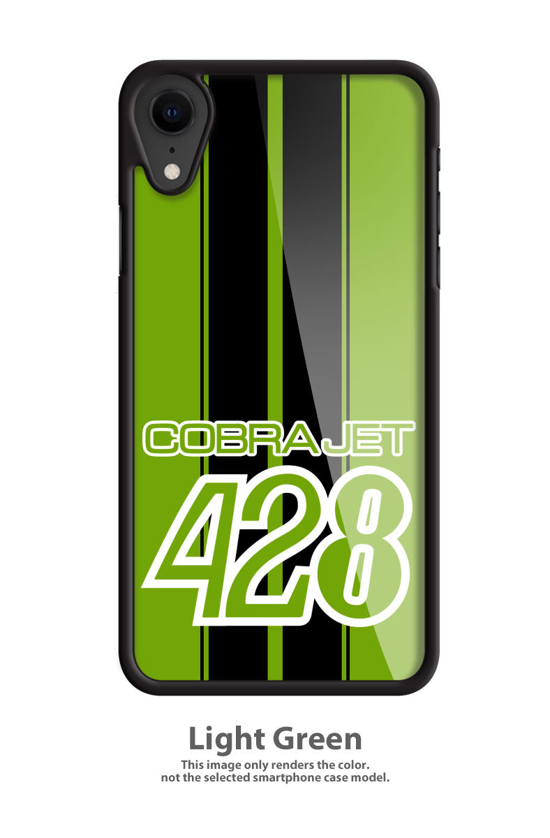 Cobra Jet 428 c.i. V8 Engine Emblem 1968 - 1970 Smartphone Case - Racing Stripes - Emblem