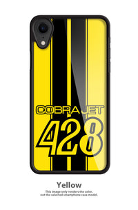 Cobra Jet 428 c.i. V8 Engine Emblem 1968 - 1970 Smartphone Case - Racing Stripes - Emblem