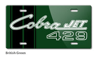 Cobra Jet 429 c.i. V8 Engine Emblem 1968 - 1970 Novelty License Plate