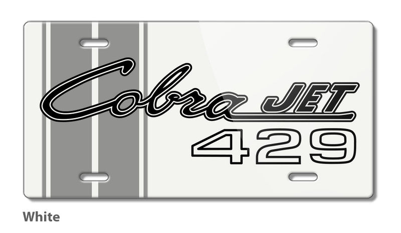 Cobra Jet 429 c.i. V8 Engine Emblem 1968 - 1970 Novelty License Plate