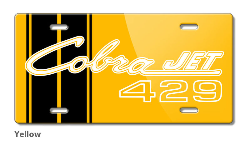 Cobra Jet 429 c.i. V8 Engine Emblem 1968 - 1970 Novelty License Plate