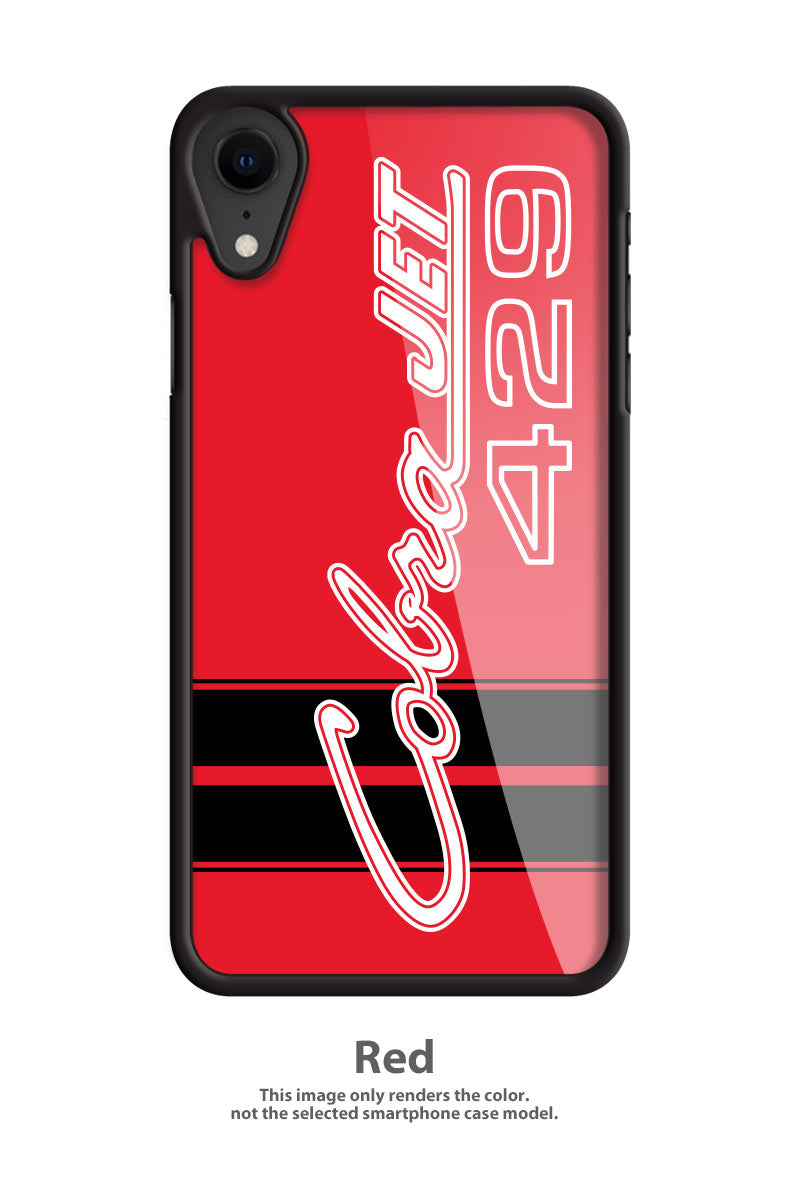 Cobra Jet 429 c.i. V8 Engine Emblem 1968 - 1969 Smartphone Case - Racing Stripes - Emblem