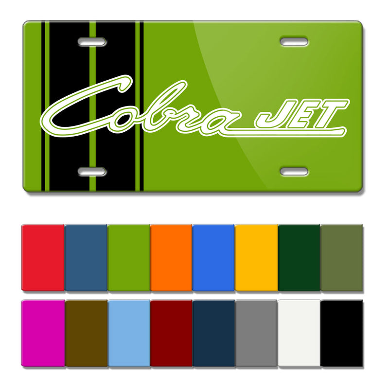 Cobra Jet Emblem Novelty License Plate