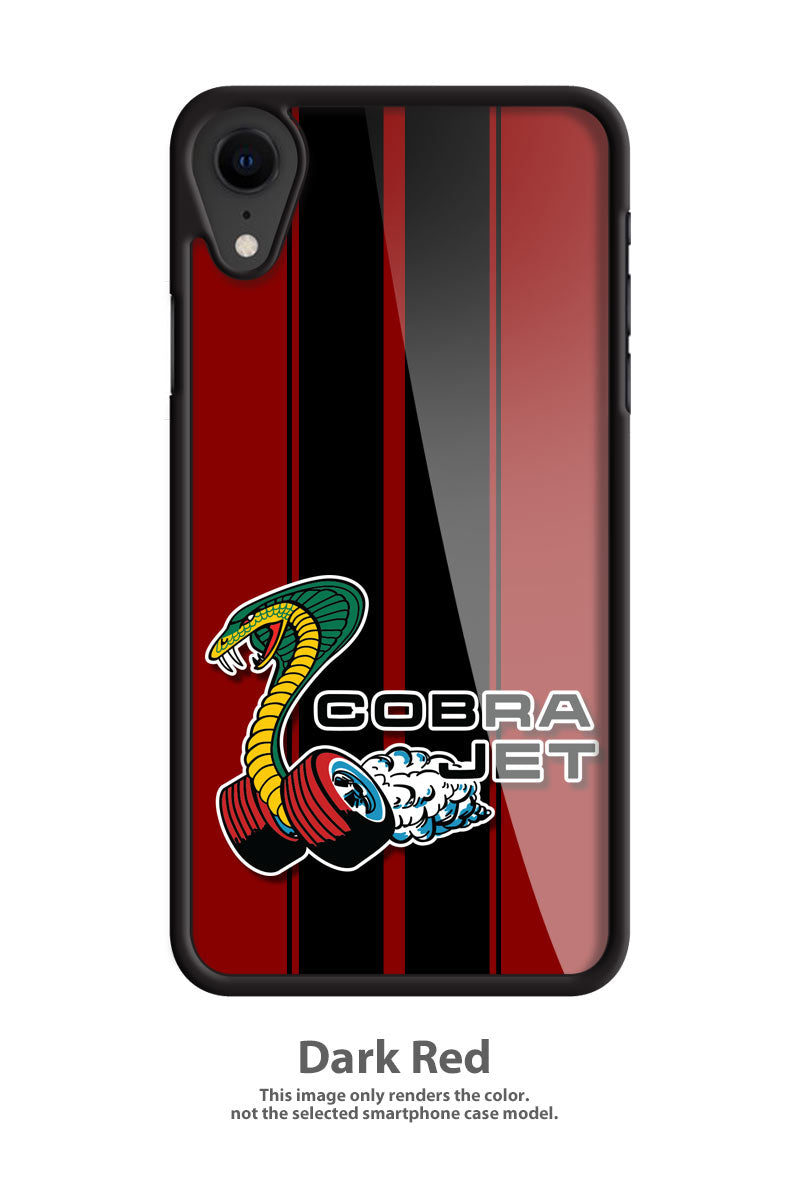 Cobra Jet Snake Emblem 1968 - 1969 Smartphone Case - Racing Stripes - Emblem