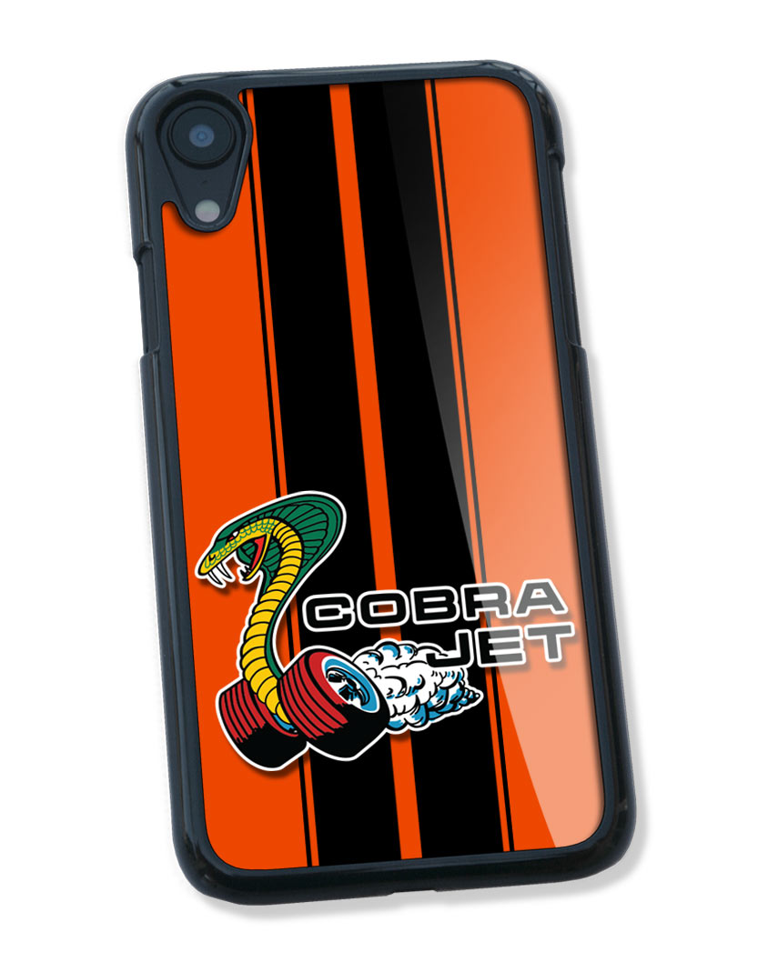 Cobra Jet Snake Emblem 1968 - 1969 Smartphone Case - Racing Stripes - Emblem