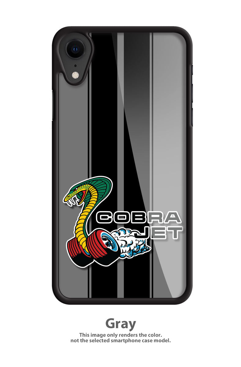 Cobra Jet Snake Emblem 1968 - 1969 Smartphone Case - Racing Stripes - Emblem