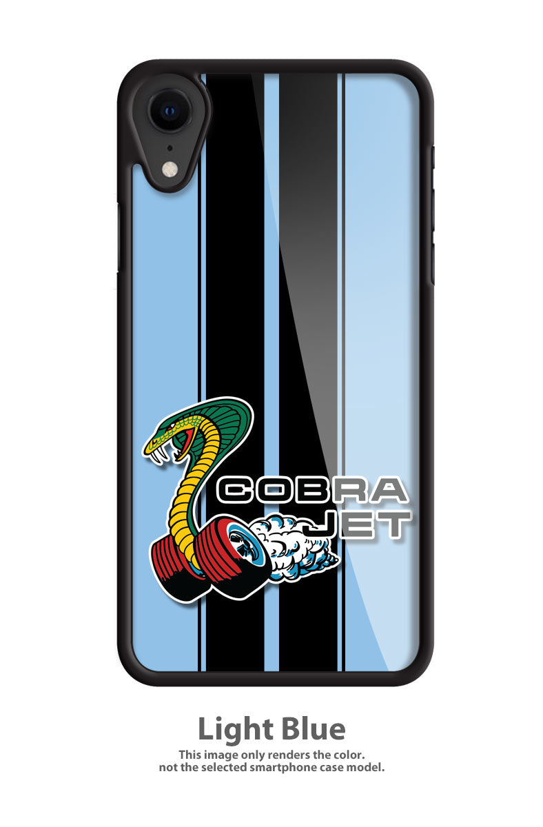 Cobra Jet Snake Emblem 1968 - 1969 Smartphone Case - Racing Stripes - Emblem