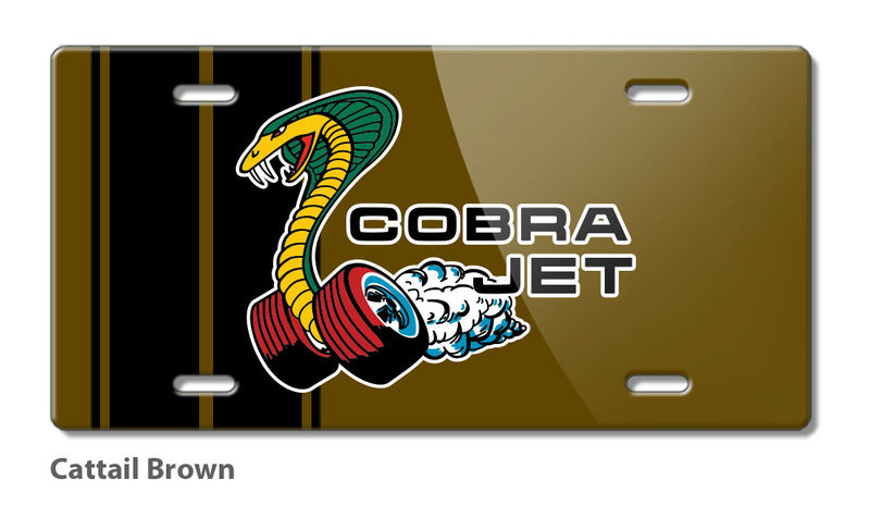 Cobra Jet Snake Emblem 1968 - 1969 Novelty License Plate