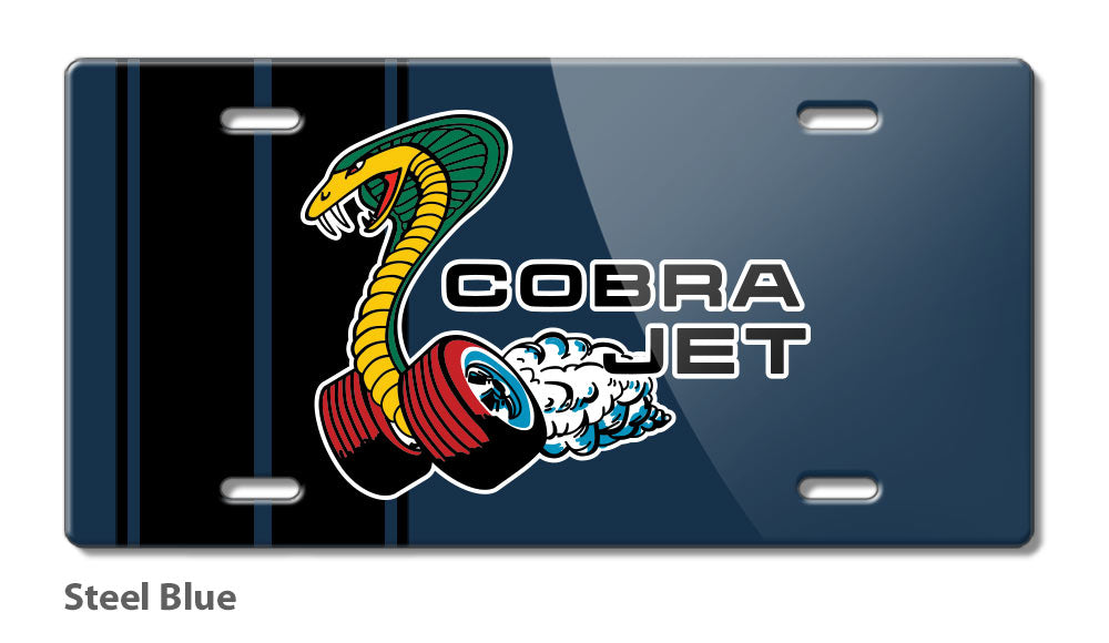 Cobra Jet Snake Emblem 1968 - 1969 Novelty License Plate – Legend