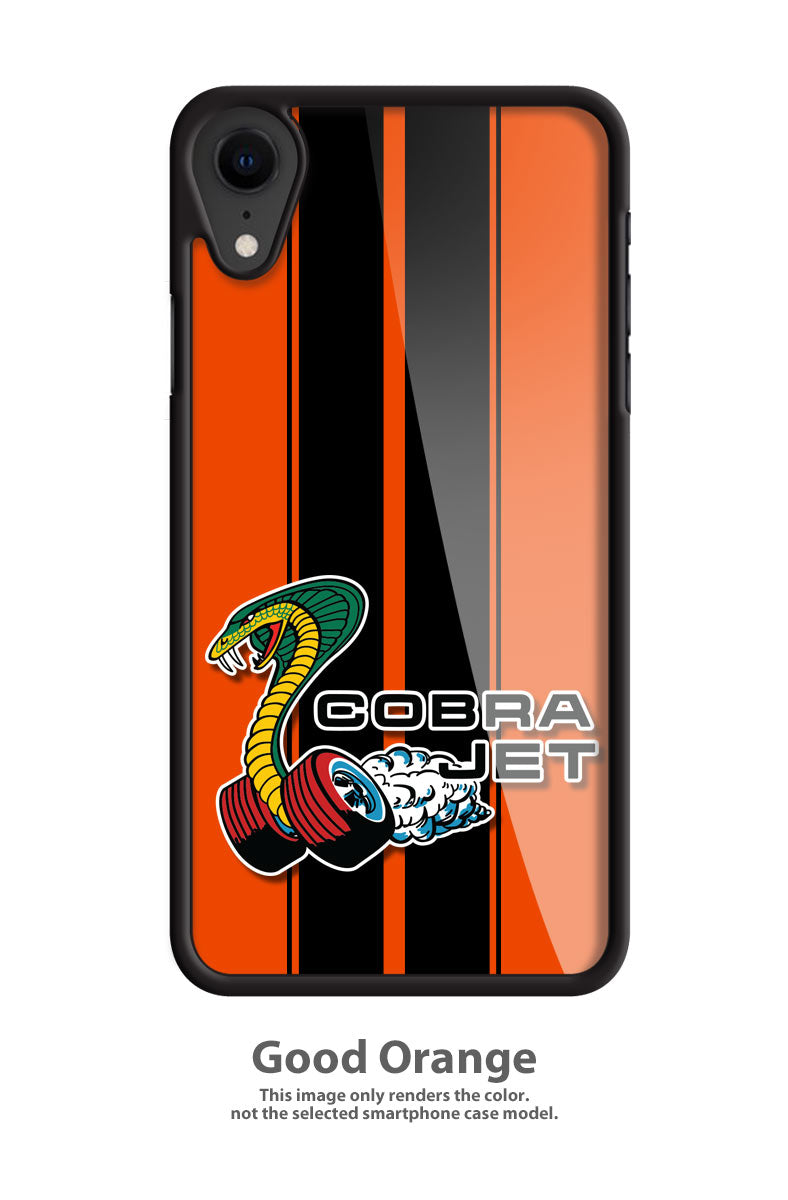 Cobra Jet Snake Emblem 1968 - 1969 Smartphone Case - Racing Stripes - Emblem