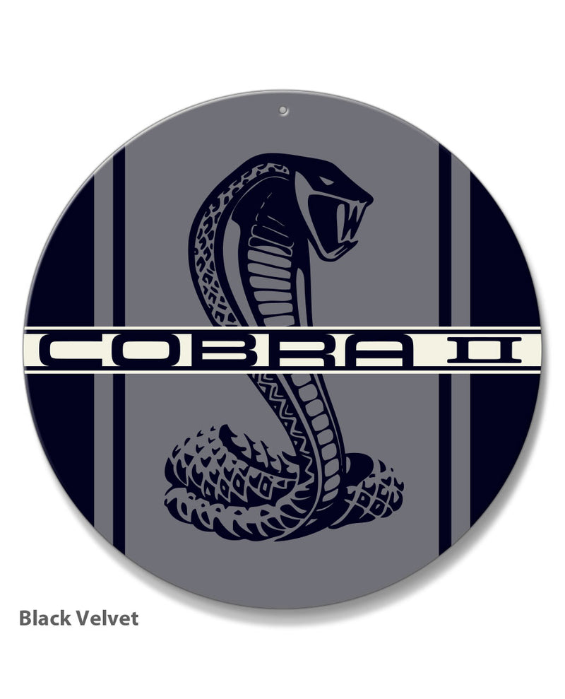 Cobra II Emblem 1976 Round Aluminum Sign