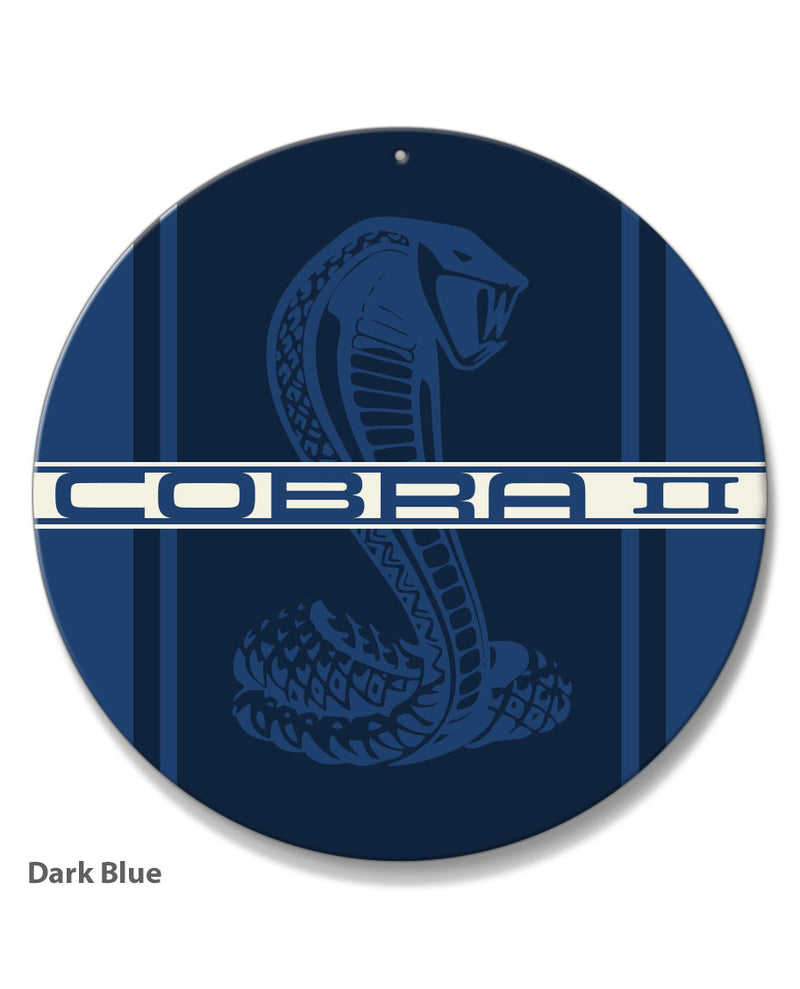 Cobra II Emblem 1976 Round Aluminum Sign