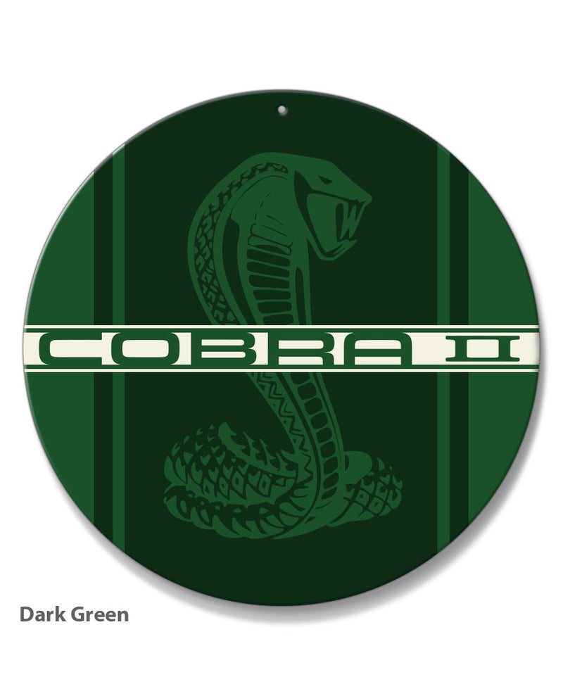 Cobra II Emblem 1976 Round Aluminum Sign