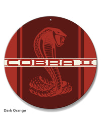 Cobra II Emblem 1976 Round Aluminum Sign