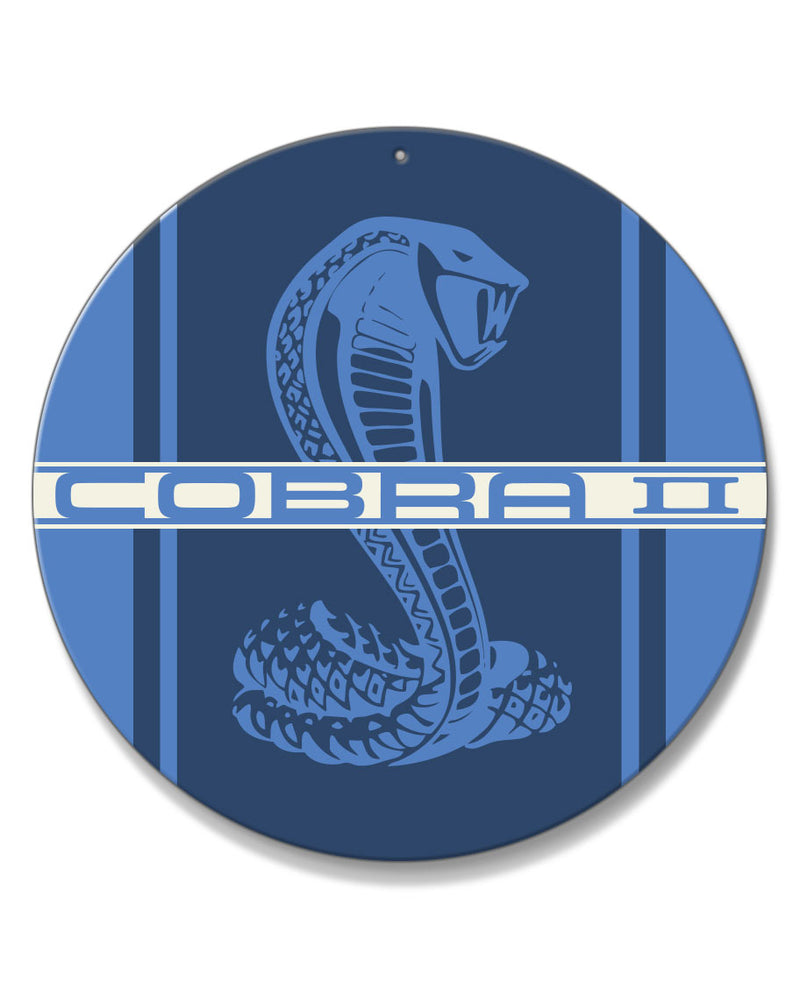 Cobra II Emblem 1976 Round Aluminum Sign