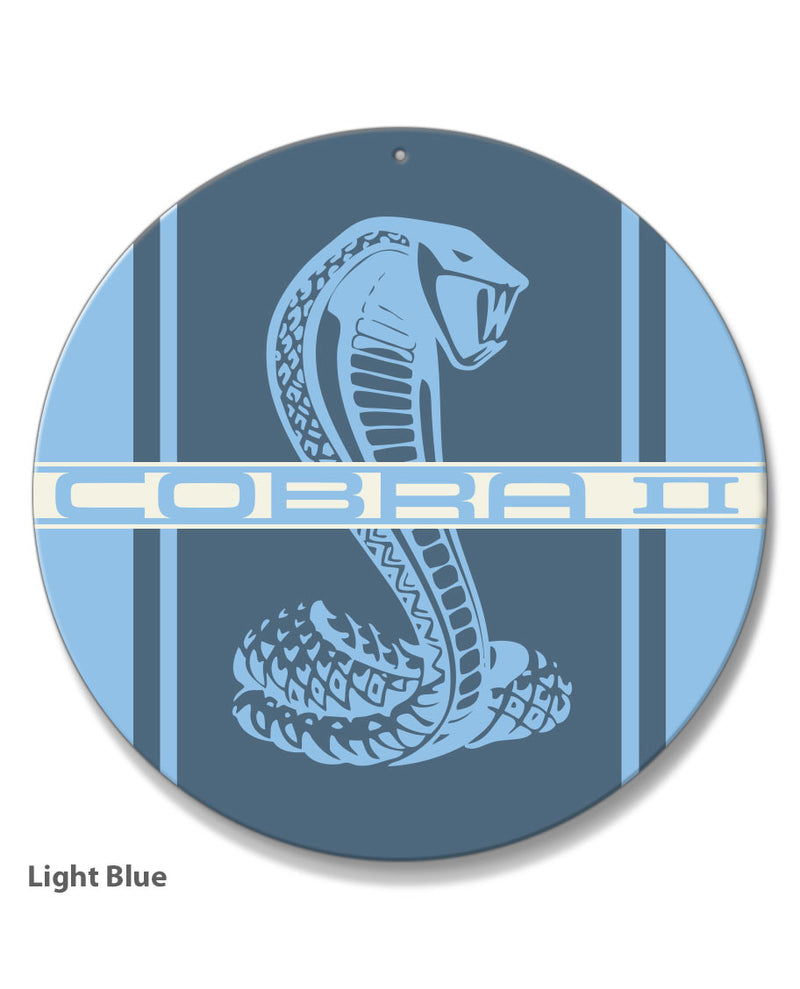 Cobra II Emblem 1976 Round Aluminum Sign