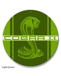 Cobra II Emblem 1976 Round Aluminum Sign