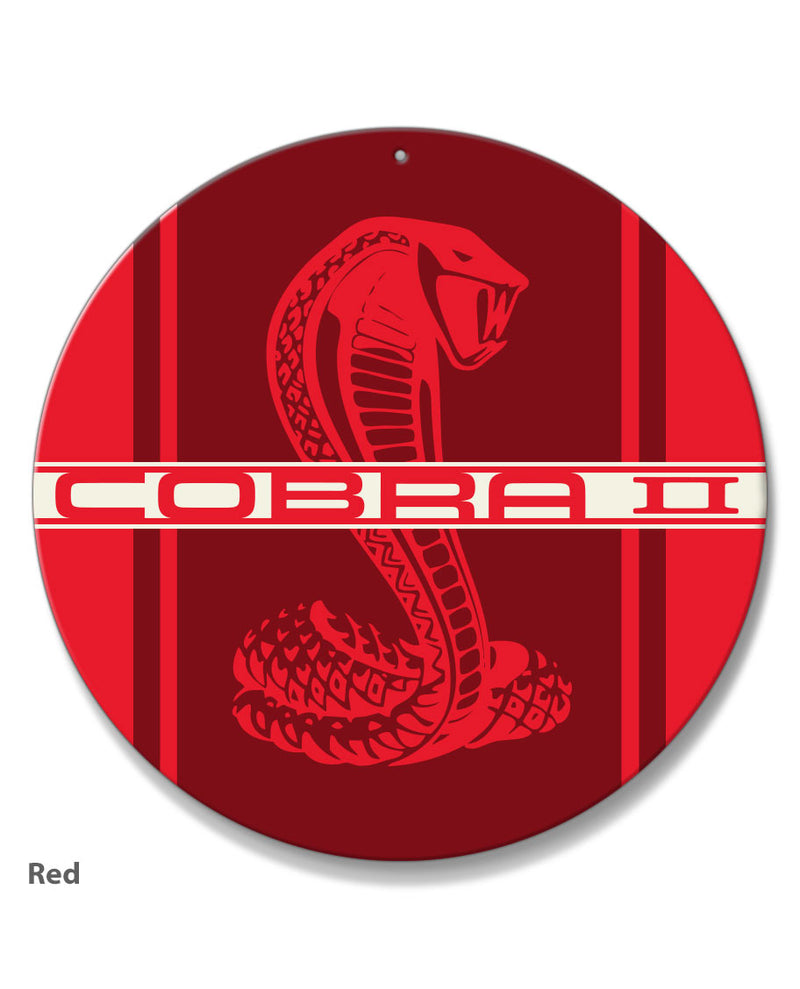 Cobra II Emblem 1976 Round Aluminum Sign