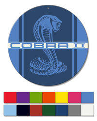 Cobra II Emblem 1976 Round Aluminum Sign