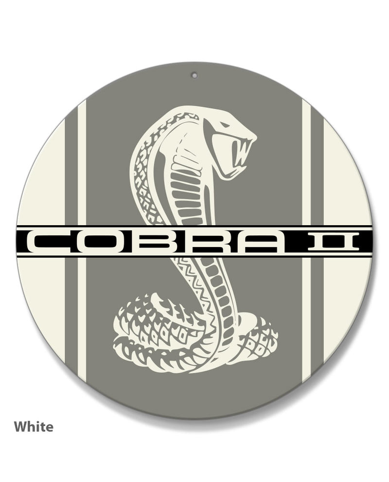 Cobra II Emblem 1976 Round Aluminum Sign